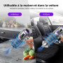 Aspirateur à Main, 25000Pa Aspirateur de Voiture Puissant avec Écran, 4-en-1 Vidage Automatique 1 Touche Aspirateur, Moteur sans