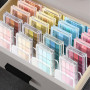 HingtTraum Lot de 2 organiseurs de fards à paupières – Organisateur maquillage transparent avec 7 compartiments – 2 tailles pour