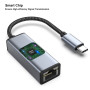 BENFEI Adaptateur USB-C vers Ethernet, USB Type-C (Thunderbolt 3) vers RJ45 LAN Compatible pour MacBook Pro 2019/2018/2017, MacB