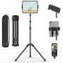 XXZU 182CM Support de Trépied pour Tablette, Trépied pour Téléphone Rotatif à 360° Support Tablette Lit Réglable en Hauteur Plia