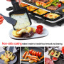 RoDzj Poelon Raclette Carré, 4 Pièces Set Antiadhésif avec Spatule Raclette Bois pour Fromage Fondu Oeuf Frit