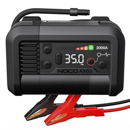 NOCO Boost+Air AX65: Booster de Batterie 2000A avec Compresseur Gonfleur – pour Moteurs Essence 8,0L et Diesel 6,0L – Débit 67 S