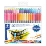 Staedtler Feutres à double pointe pour écriture et coloriage, Pointe fine de 0.5-0.8 mm et compacte extra-large de 3 mm, Étui pl