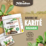 Beurre de Karité Bio 800 g - certifié bio - biologique - sans additifs - Non raffiné - Planète au Naturel -100% végétal - cheveu