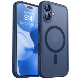 CANSHN Coque Magnétique pour iPhone 17 (6,3 Pouces), Compatible avec MagSafe, [Protection Complète de l'appareil Photo] Housse F