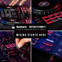 Numark Mixtrack Platinum FX - Contrôleur DJ 4 decks, table de mixage, carte son intégrée, platines DJ tactiles avec écran et lar