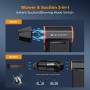 K&F CONCEPT Souffleur Air Comprimé 2 en 1, LCD Écran Modèle 300000 TR/Min Mini Souffleur Dépoussiéreur Électrique Vitesse du Ven