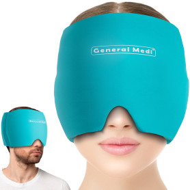 Masque Migraine - bonnet migraine relief cap, Réutilisable masque migraine et céphalées, headache hat les sinus et le stress, Co