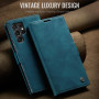 Azororo Coque pour Samsung Galaxy S22 Ultra 5G Premium Housse Cuir Protection Pochette Rabat Portefeuille Flip Case Porte Magnét