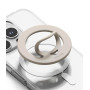 Ringke Dual Magnetic Silicone Ring [Compatible avec Coque MagSafe] Anneau Magnétique Support Doigt Smartphone Amovible Grip Télé