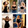 2XK-NOV Body String Gainant Sexy pour Femme, Sculptant Invisible Shapewear, Body Gainant Femme Ventre Plat, Pression légère & Co