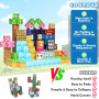 COOLJOYA Construction Magnetique Enfant Cube Magnétique, 150 Pièces Ensemble de Cubes de Construction Magnétiques, Jouet créatif
