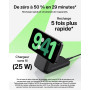 Belkin UltraCharge Chargeur Induction 3 en 1 Qi2, Station de Charge Magnétique 25W, Chargeur sans Fil avec MagSafe pour iPhone 1