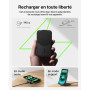 Belkin UltraCharge Chargeur Induction 3 en 1 Qi2, Station de Charge Magnétique 25W, Chargeur sans Fil avec MagSafe pour iPhone 1