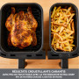 Moulinex Easy fry Essential inox, 8,3L, Jusqu'à 8 personnes, 7 Programmes intuitifs, Air Fryer, Repas complet, synchronisation, 