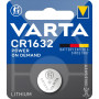 VARTA Piles Bouton CR1632, lot de 10, Power on Demand, Lithium, 3V, emballage sécurisé pour les enfants, pour les appareils Smar