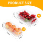 DUBUOZA Lot de 10 Bacs de Rangement Garde-Manger (2 Tailles),Organiseur Frigo Cusine Rangement Frigo,Convient pour la Cuisine, l