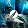 Wurkkos DL02 Lampe de Plongée, 3000 Lumen LED Lampe de poche Sous-marine Rechargeable, IPX8 étanche Lampe de plongée avec indica