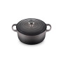 Le Creuset Cocotte Signature en Fonte Émaillée avec Couvercle, 24 cm, Ronde, 4,2 L, 4,305 kg, Flint, 21177244442430