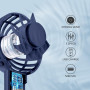 Jsdoin Mini-Handheld-Ventilator, leistungsstarker Desktop- mit Schnalle, leichter USB-Ventilator, geeignet f ür modische Frauen,