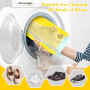 Leyrens Sac Lavage Chaus-sures Machine à Laver, Réutilisable Portable 360 degrés Sac de Lavage pour Chaussures avec Fermeture Éc