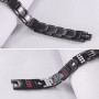 JFUME Bracelet magnétique pour homme et femme plaqué or 18 carats ou PVD noir ou or noir avec outil de suppression de lien 21,5 