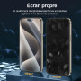 NEW'C Lot de 3, Verre Trempé pour iPhone 15 Pro Max (6.7 Pouces) Film en Protection écran efficace contre les Rayures - Ultra Ré