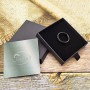 JEROOT Titan Magnetischer Ringe, 8mm Schwarz Magnetring Herren Damen, Therapeutischer Magnetische Rings Polierter Lifestyle-Ring