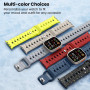 TiMOVO 6 Pièces Sport Bracelet Compatibles avec Apple Watch Ultra 3/2/1 49 mm 46 mm 45 mm 44 mm 42 mm, Bracelet Silicone pour iW