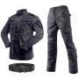 HANSTRONG GEAR Costume tactique militaire pour homme avec chemise et pantalon avec ceinture