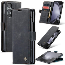 Azororo Coque pour Samsung Galaxy Z Fold 7 5G Premium Housse Cuir Protection Pochette Rabat Portefeuille Flip Case Porte Magnéti