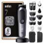 Braun Tondeuse Electrique Tout-En-Un Pour Hommes Series 7 AIO7585, Gris, Kit 18-En-1 Avec Lame ProBlade Et 8 Sabots, Coffret De 