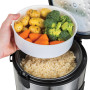 Russell Hobbs Cuiseur de Riz [2en1 - Simple & Rapide] Classic (1,2L, Panier Vapeur, Couvercle Verrouillable, Maintien au Chaud A