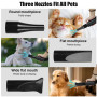 Memows Pulseur Chien Professionnel Souffleur Chien Séchoir Sèche-Poils Toilettage Sèche-Cheveux pour Chien 2800W Sèche-Cheveux p