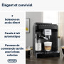 De'Longhi Magnifica Evo, Machine à Café et Cappucino avec Broyeur à Grains, ECAM292.81.B, Noir