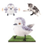 Migipaws Jouet pour Chats Oiseau battant, gazouillis de bécassine Plus Vrai Que Nature, Jouet activé par Le Toucher pour Chats, 