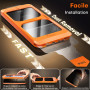 TOCOL Verre Trempé Anti Espion pour iPhone 17 Pro Max/iPhone 16 Pro Max, Véritable Anti-Espion à 25°, Dépoussiérage Automatique,