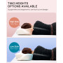 Elviros Oreiller Cervical Ergonomique, Oreiller Orthopédique en Mousse à Mémoire Cervicale, pour Dormir sur Le Côté, Le Dos et L