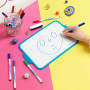 BIC Velleda 1721 Feutres Effaçables A Sec à Pointe Fine pour Tableau Blanc – Couleurs assorties, Pack Carton de 8