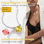 PROSILVER Collier Femme Pierre de Naissance Argent 925, Pendentif Fille Tête de Chat Mignon en Zircon Cubique