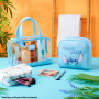 Disney Stitch Set de Trousse de Toilette Trousse Maquillage Zippé Sac de Lavage Flacon Vide Réutilisable Kit Voyage Accessoires 