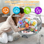 Gaethra Arche de Poussette, Jouets musicaux Mobiles Honeybee Crib, Jouet à emporter avec Support d'activité sensorielle Pliable 