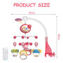 Aolso Mobile Musical bébé, Musical Lit Bébé,Mobile de Voyage,3-in-1 Mobile Musical Lit Bébé avec Lumières et Musique,Mobile Musi