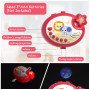 Aolso Mobile Musical bébé, Musical Lit Bébé,Mobile de Voyage,3-in-1 Mobile Musical Lit Bébé avec Lumières et Musique,Mobile Musi