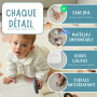 HuBorns - Tapis Bebe Pliable 200x180, Tapis d'Eveil Bebe Reversible avec Bord Renforcé pour Plus Sécurité, Tapis de Jeux Bebe Ep
