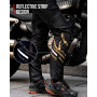 IRON JIA’S Genouillères Moto Hommes Hiver, Equipement de Protection CE2 Amovible, Chaud Imperméable et Coupe-Vent