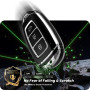 LELNOOS Coque Clé Voiture, Silicone Étui Cle Etui Clef Protecteur Cache Cles pour Hyundai i30 n i20 n i10 i40 i35 ix35 ix25 ix20