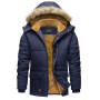TACVASEN Homme Veste Homme Hiver Décontracté Veste Homme Coupe-vent Veste Homme Chaude Veste Homme Polaire Parka Capuche