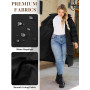 Tuopuda Doudoune Femme Manteau Longue d'hiver Imperméable Hiver Chaud Veste Matelassee Parka à Capuche Manteau Outercoat avec Po