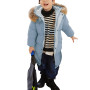 amropi Enfant Fille Manteau Parka Epaisse Veste à Capuche Chaud Hiver Blouson pour 2-10 Ans